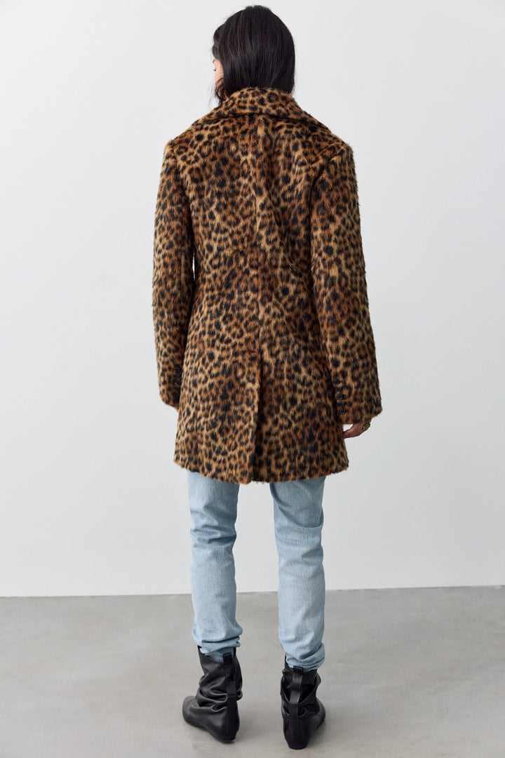 Free People Women's Delancy Leopard Lady Coat - Leopard - Sun Diego Boardshop
