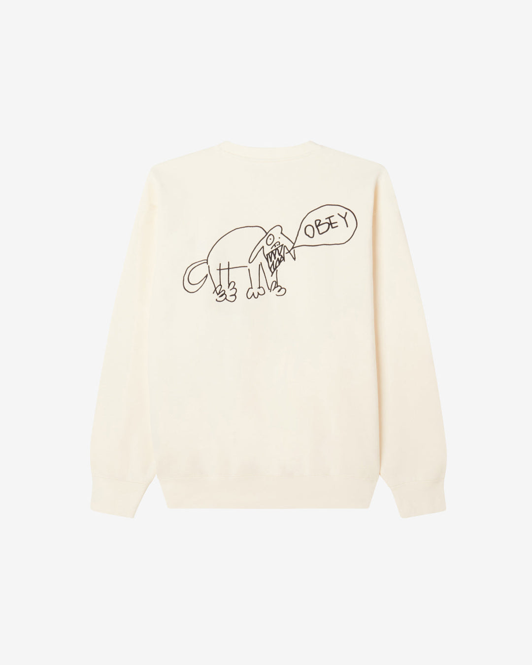 Obey DOG DOODLE CREWNECK - UNBLEACHED - Sun Diego Boardshop