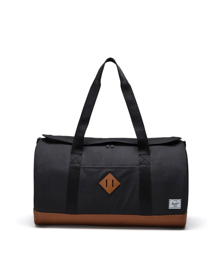 Herschel Supply Co Herschel Heritage™ Duffle - 40L - BLACK/SADDLE BROWN - Sun Diego Boardshop