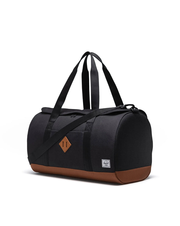 Herschel Supply Co Herschel Heritage™ Duffle - 40L - BLACK/SADDLE BROWN - Sun Diego Boardshop