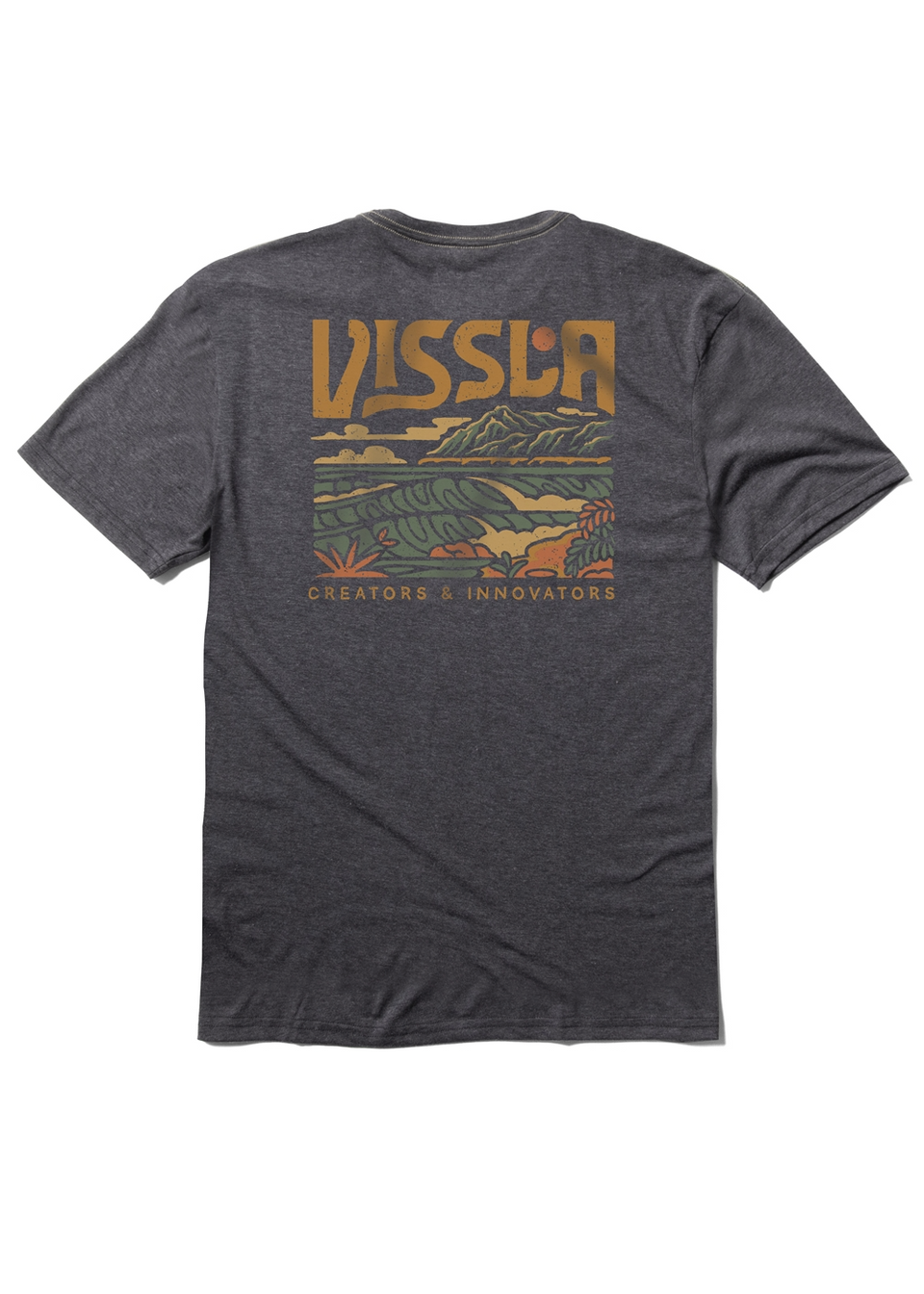 Vissla Segara Comp Lite Eco Performance Tee - BLACK HEATHER - Sun Diego Boardshop