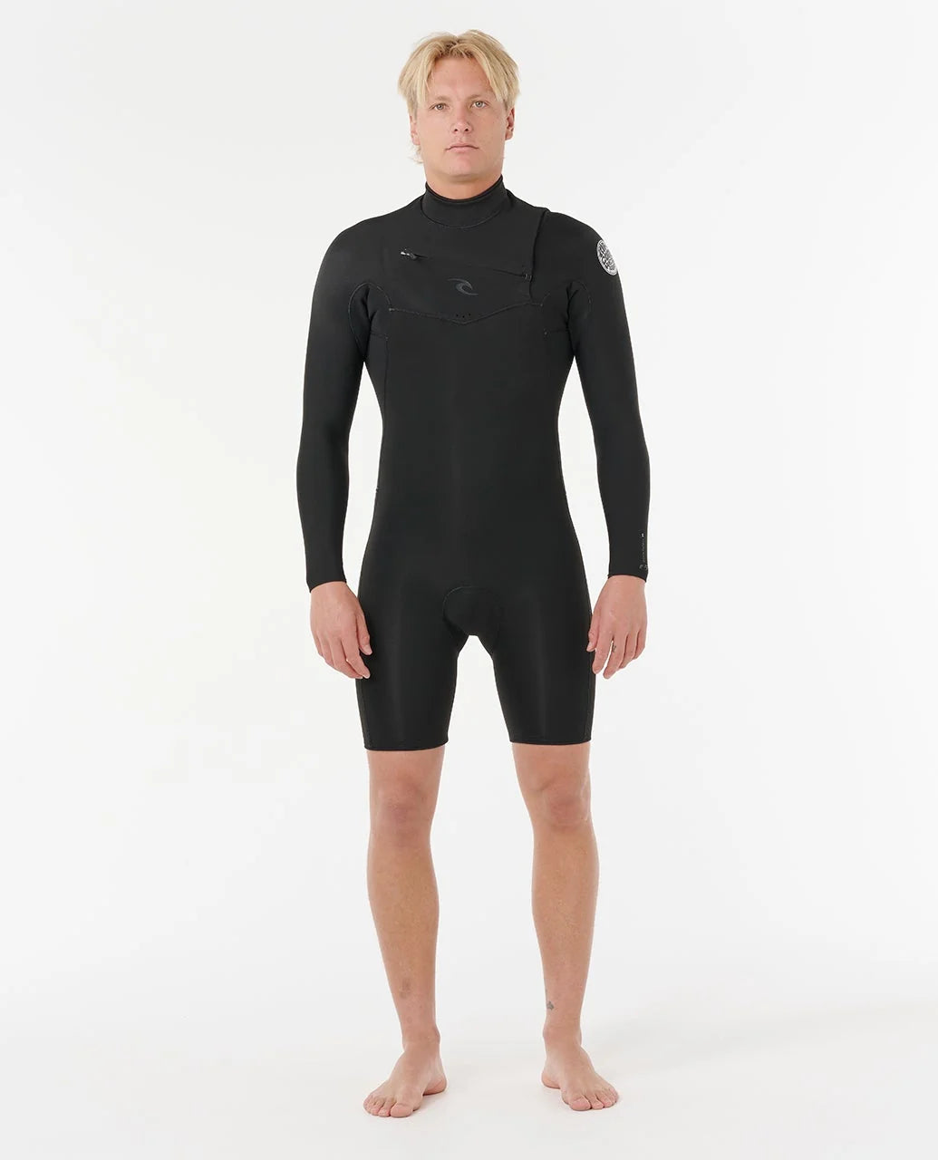 Rip Curl Men's Dawn Patrol 2/2 Long Sleeve Chest Zip Springsuit - Black - Sun Diego Boardshop