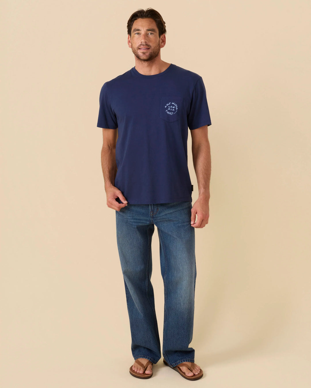 Outerknown Men's Ty Williams Salt Water Pocket Tee - Marine
