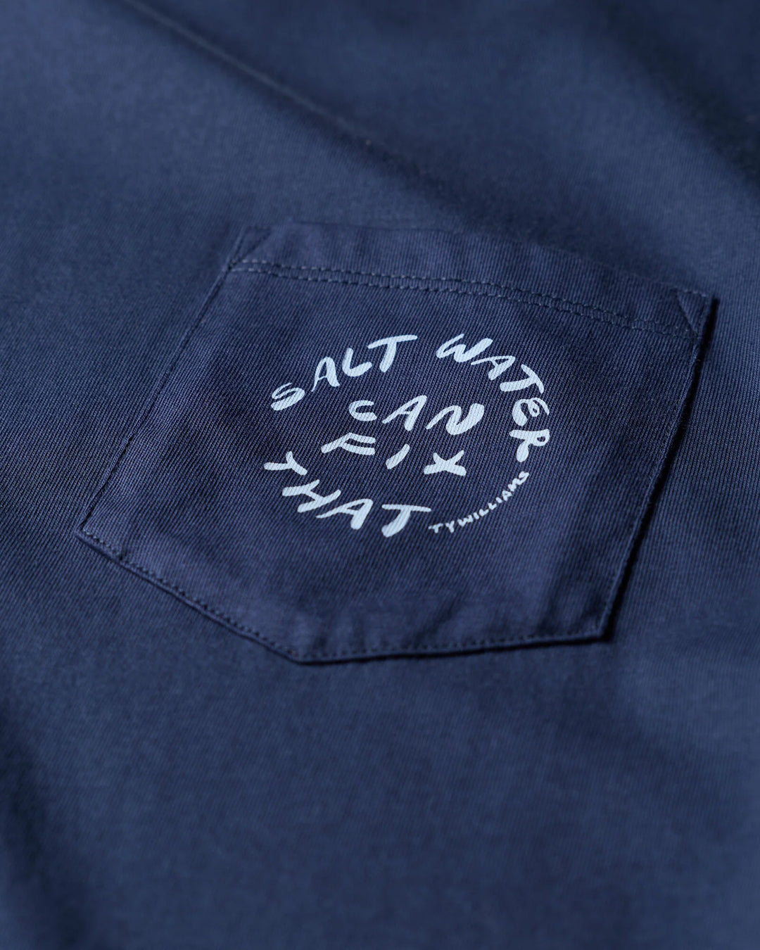 Outerknown Men's Ty Williams Salt Water Pocket Tee - Marine