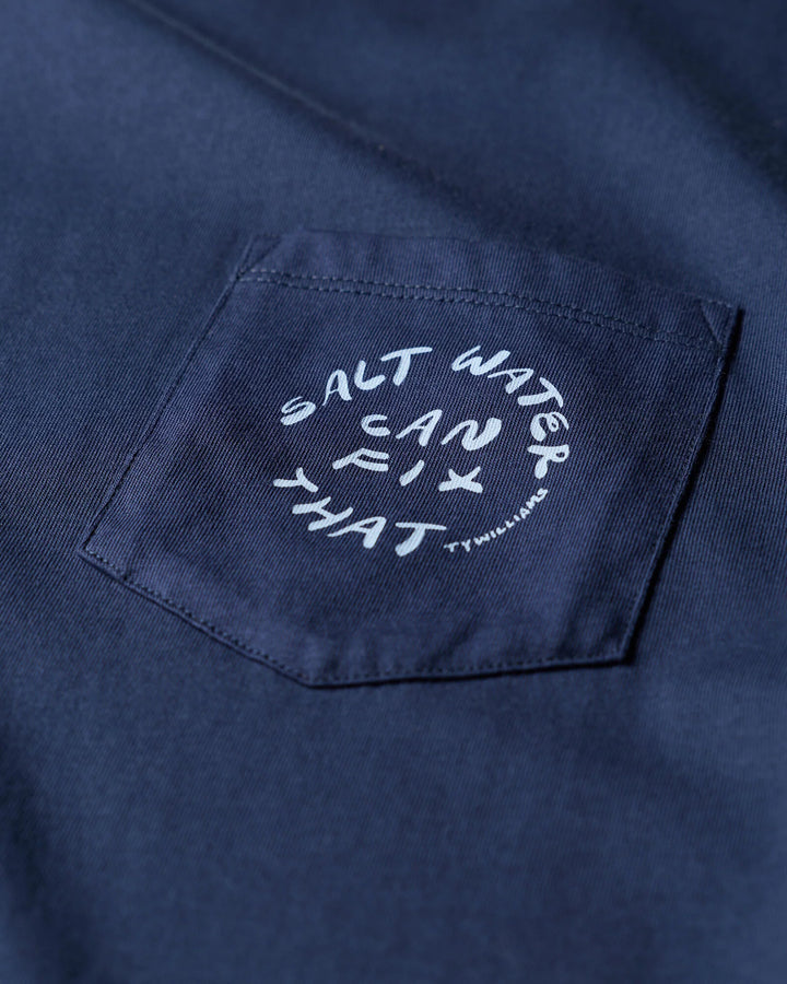Outerknown Men's Ty Williams Salt Water Pocket Tee - Marine