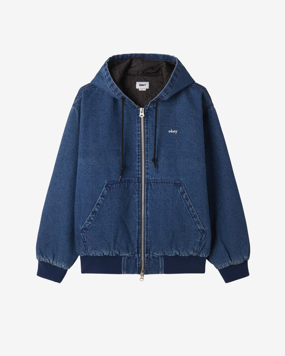 Obey WILTERN ZIP JACKET - STONEWASH INDIGO - Sun Diego Boardshop