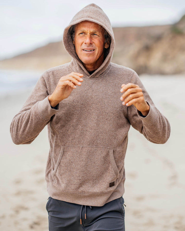 Outerknown Men's Hightide Pullover Hoodie - Heather Coconut