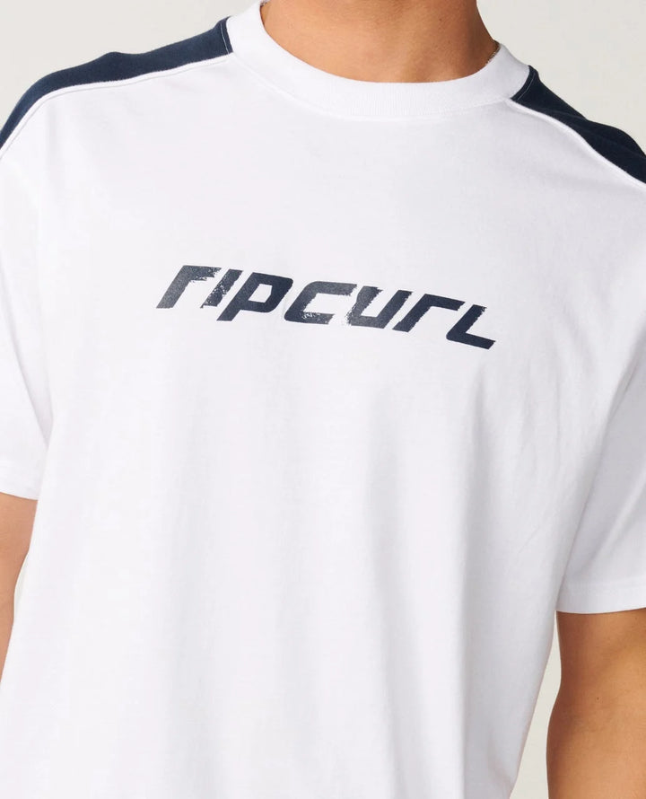Rip Curl Men's Archive Up Top Panel Loose Tee - White - Sun Diego Boardshop