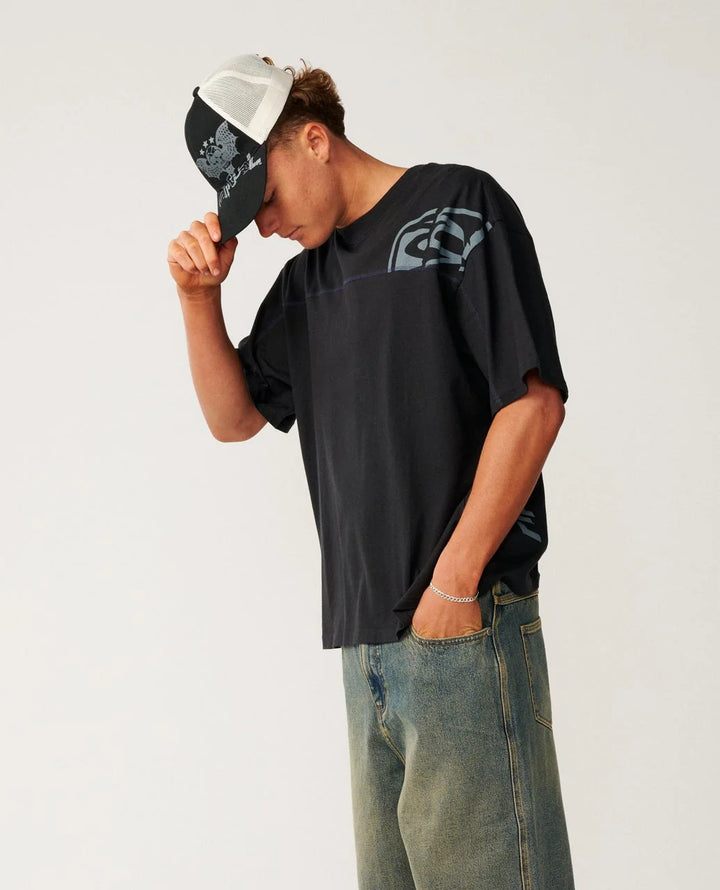 Rip Curl Men's Archive Thrashed Panel Tee - Black - Sun Diego Boardshop