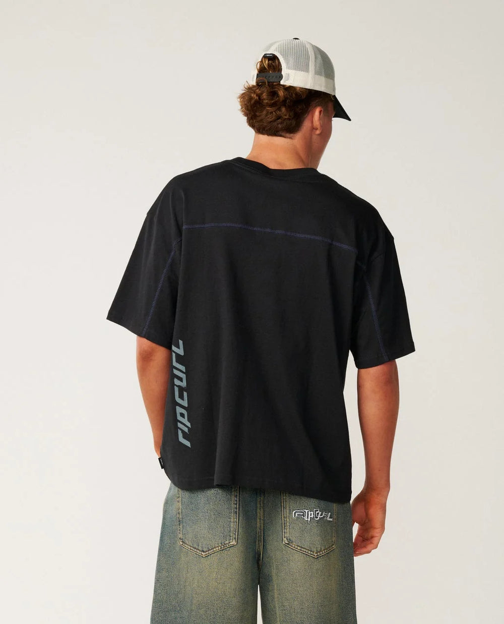 Rip Curl Men's Archive Thrashed Panel Tee - Black - Sun Diego Boardshop