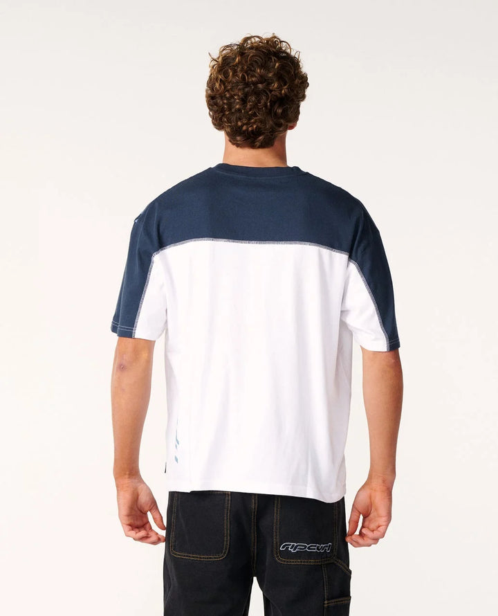 Rip Curl Men's Archive Thrashed Panel Tee - White - Sun Diego Boardshop