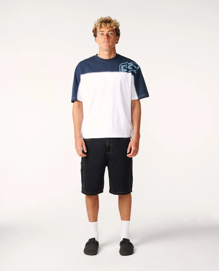 Rip Curl Men's Archive Thrashed Panel Tee - White - Sun Diego Boardshop