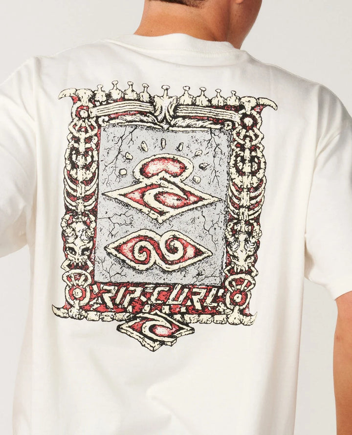 Rip Curl Men's Disorder Boneyards Tee - Bone - Sun Diego Boardshop