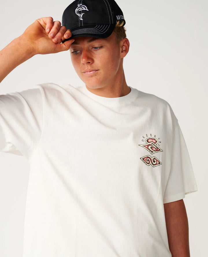 Rip Curl Men's Disorder Boneyards Tee - Bone - Sun Diego Boardshop