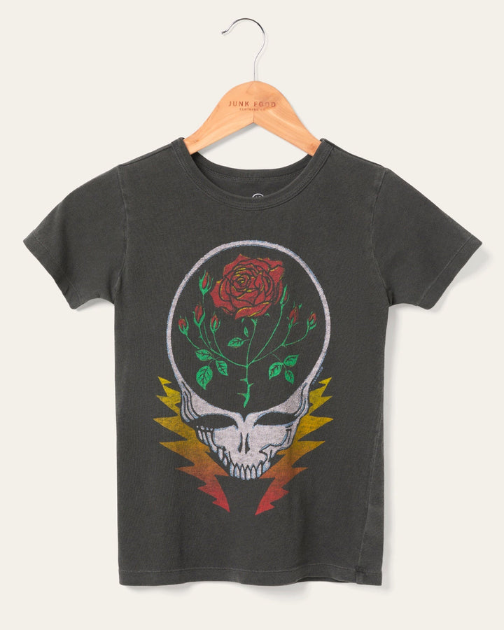 Junk Food Kids Grateful Dead Roses And Bolts Tee - VINTAGE BLACK - Sun Diego Boardshop