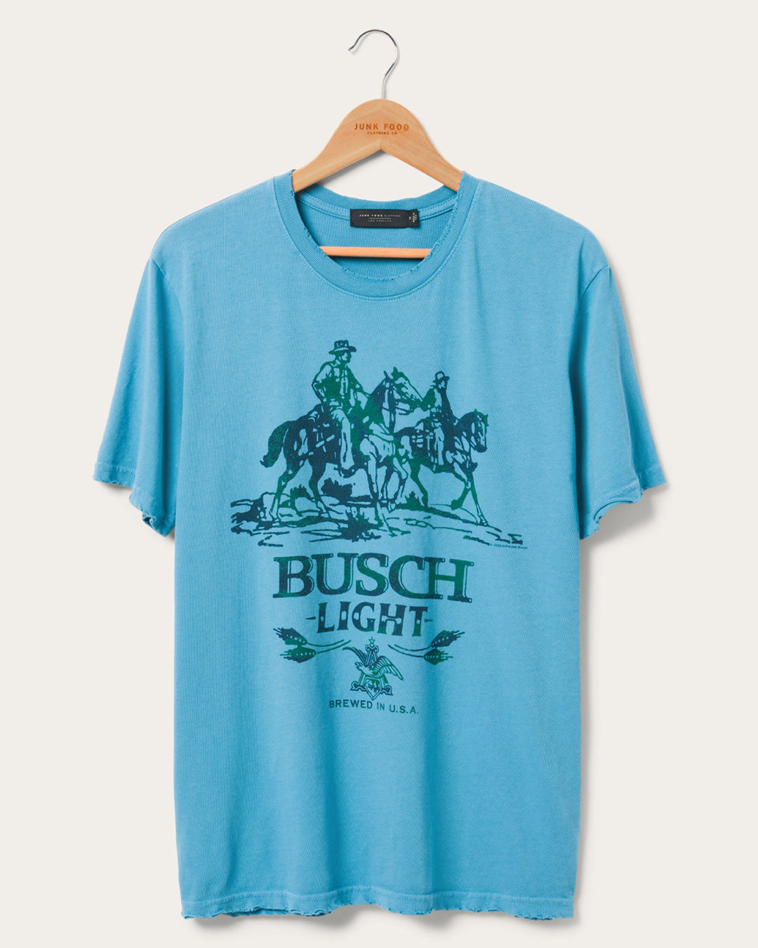 Junk Food Busch Light Vintage Tee - ASHLEY BLUE - Sun Diego Boardshop