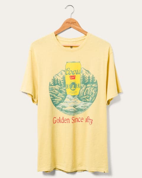 Junk Food 
COORS GOLDEN SINCE 1873 VINTAGE TEE - MISTED YELLOW - Sun Diego Boardshop