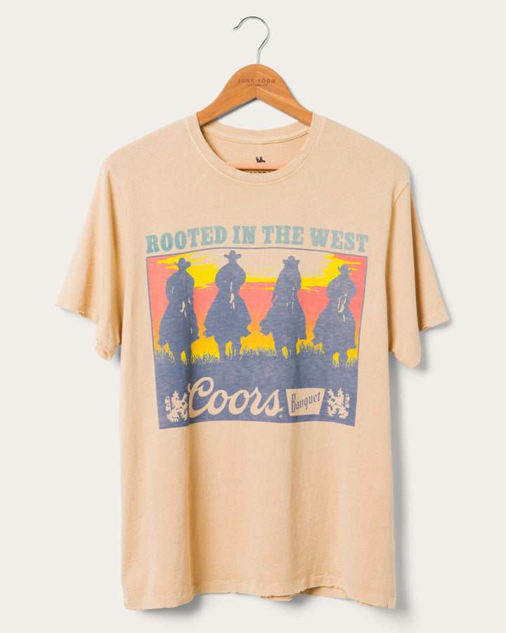 Junk Food Coors Rooted in the West Vintage Tee - CAMEL - Sun Diego Boardshop