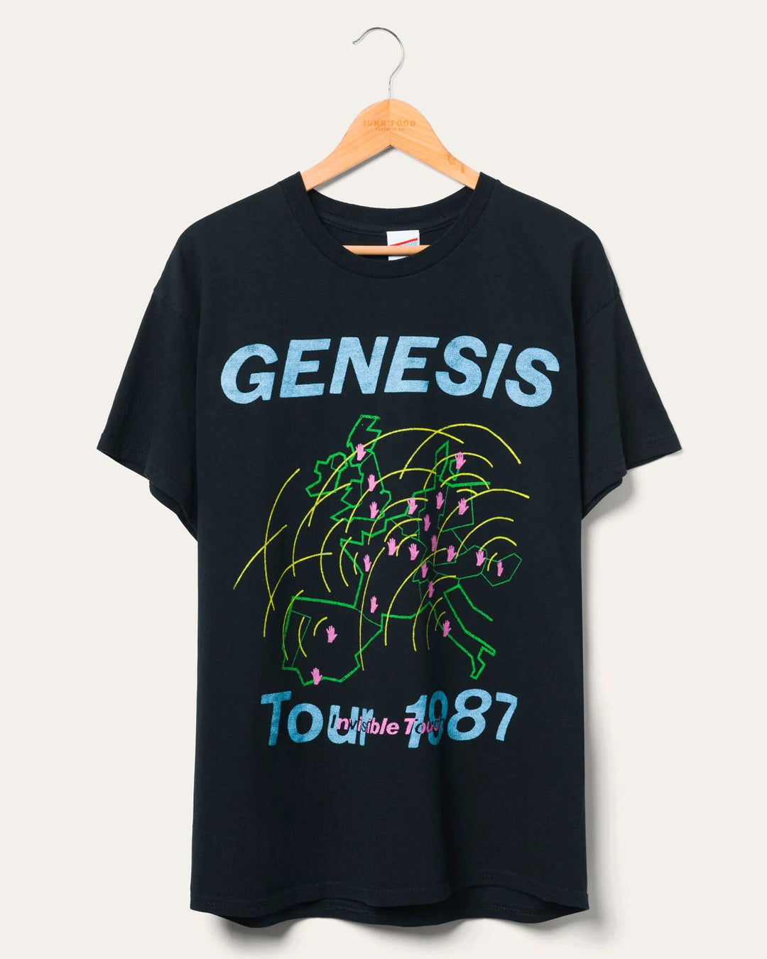 Junk Food Genesis Invisible Touch Tour 1987 Flea Market Tee - BLACK - Sun Diego Boardshop