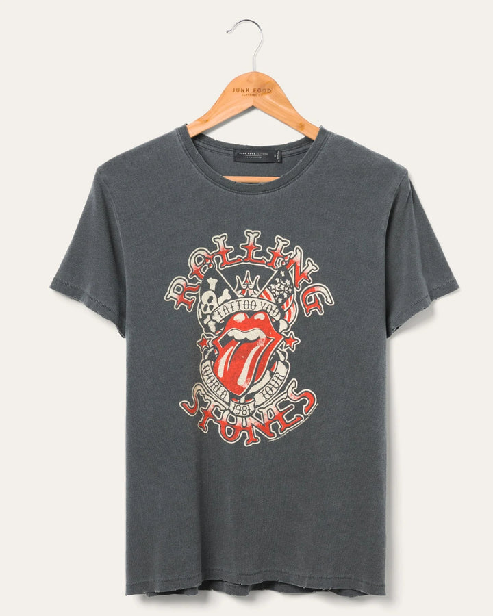 Junk Food The Rolling Stones Tattoo You Tee - VINTAGE BLACK - Sun Diego Boardshop