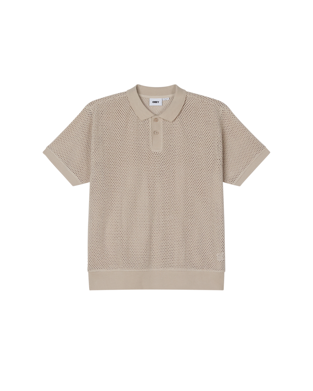Obey Saratoga Mesh Polo - Silver Grey - Sun Diego Boardshop