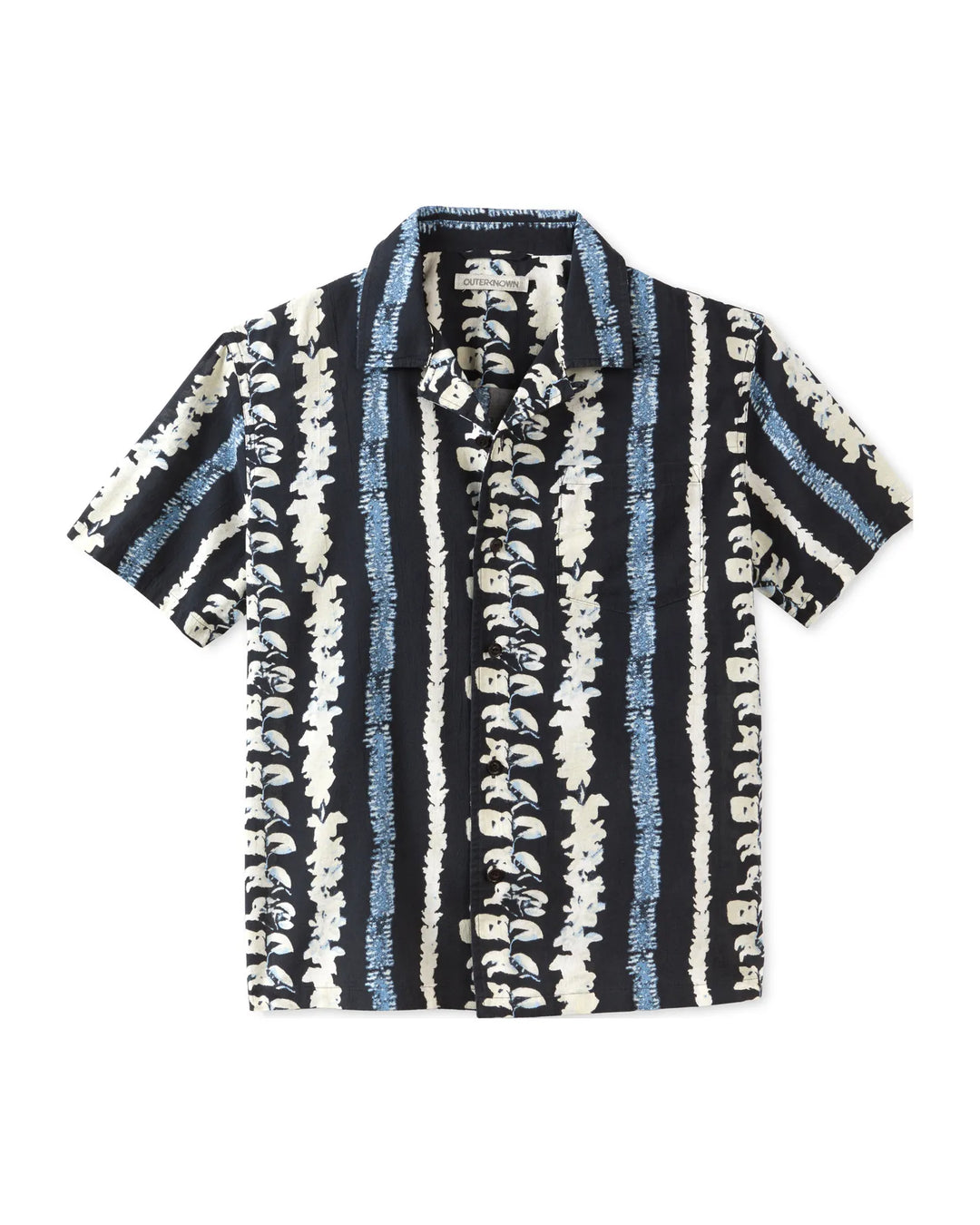 Outerknown Men's The BBQ Shirt - Indigo Bloom Lei - Sun Diego Boardshop