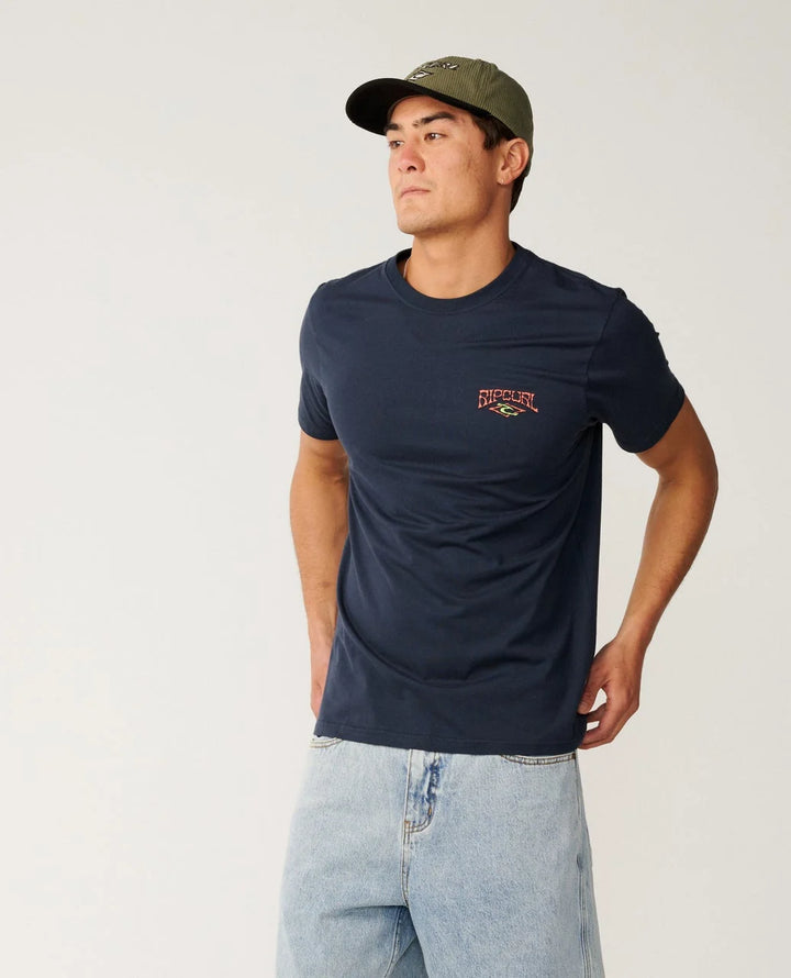 Rip Curl Men's Air Shred Standard Tee - Dark Navy - Sun Diego Boardshop