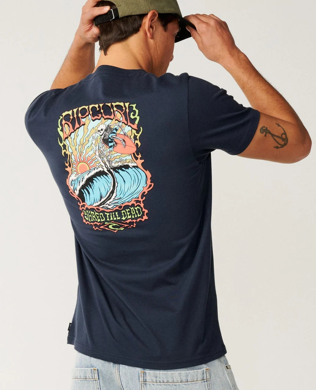 Rip Curl Men's Air Shred Standard Tee - Dark Navy - Sun Diego Boardshop