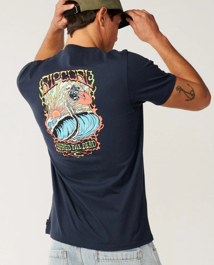 Rip Curl Men's Air Shred Standard Tee - Dark Navy - Sun Diego Boardshop