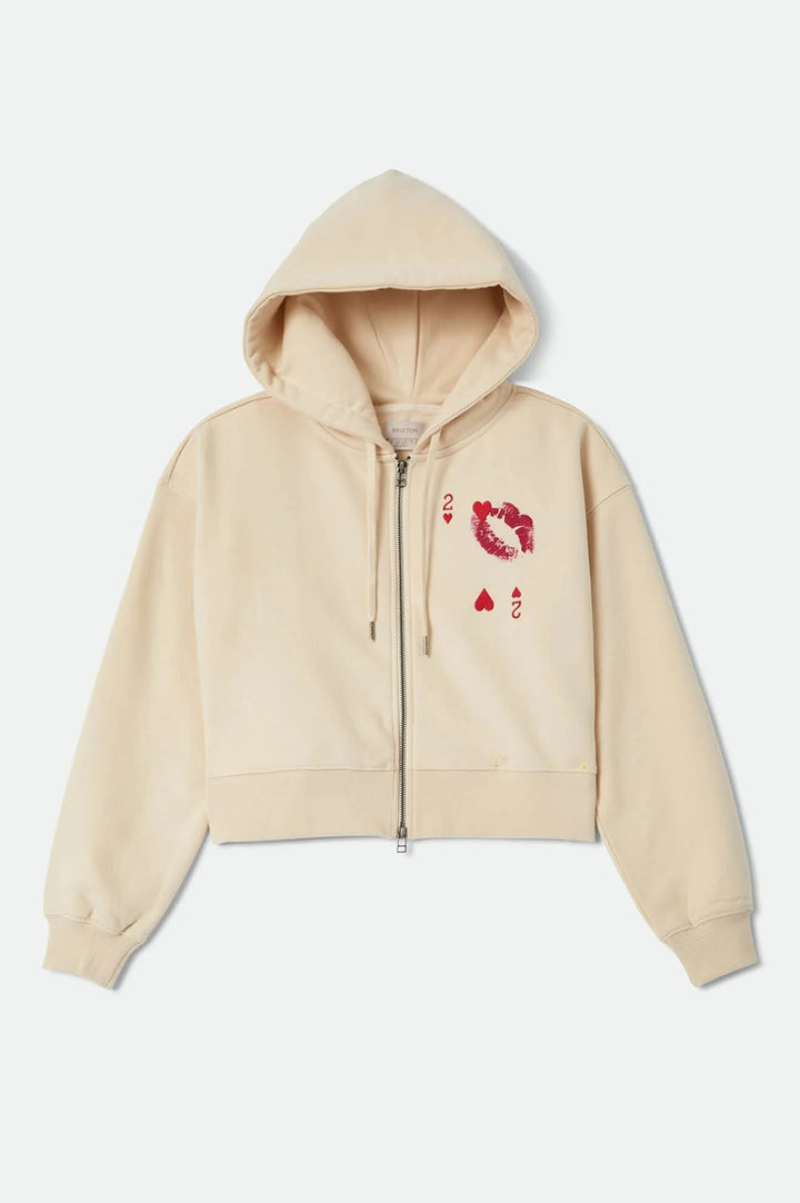 Brixton Women's Kissing Hearts Zip Hood - Whitecap - Sun Diego Boardshop