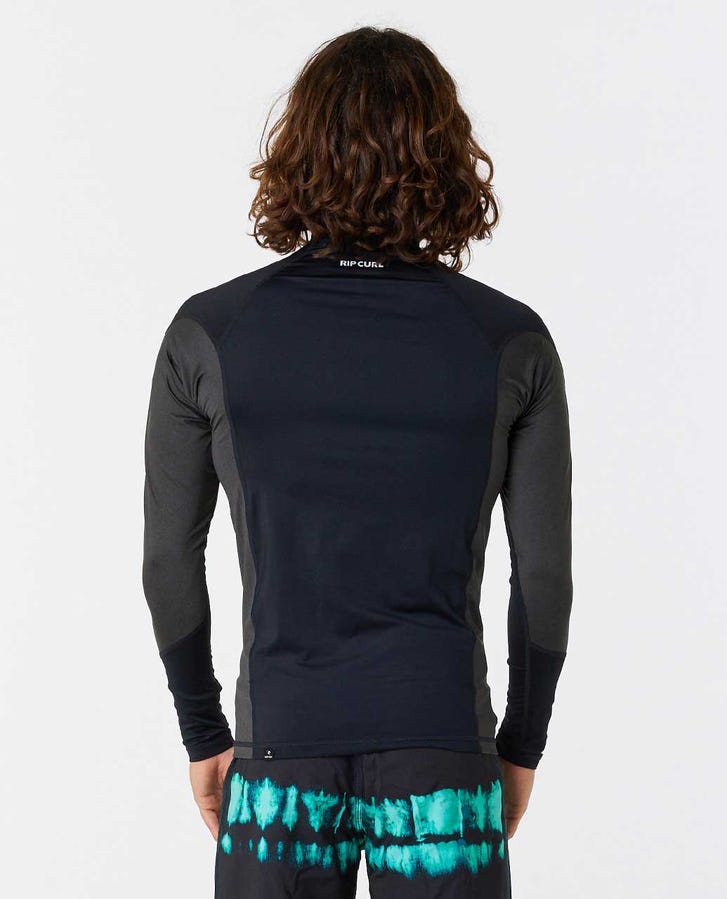 Rip Curl Waves Uv Long Sleeve Rash Guard - 0090 Black - Sun Diego Boardshop