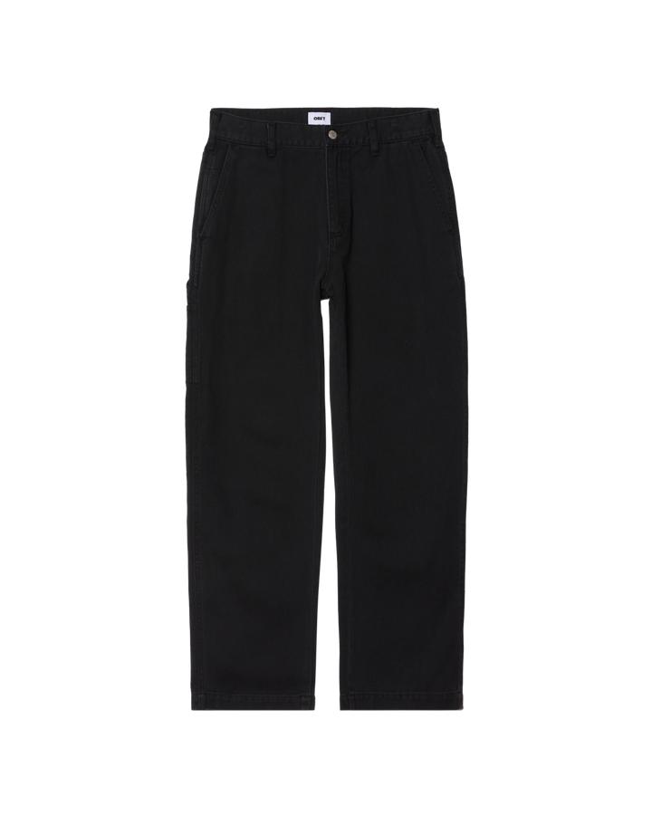 Obey Hardwork Carpenter Denim - Black Faded Wash - Sun Diego Boardshop
