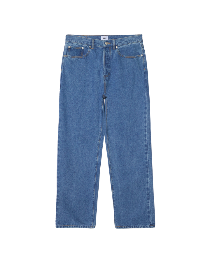 Obey Classic Baggy Denim - Medium Stonewash Lt Indigo - Sun Diego Boardshop