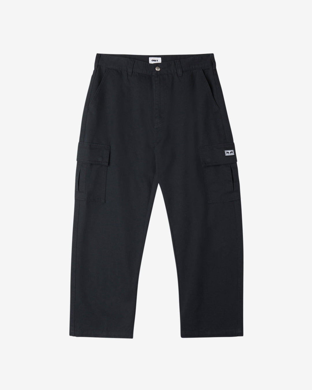 Obey BIGWIG BAGGY TWILL CARGO - BLACK - Sun Diego Boardshop