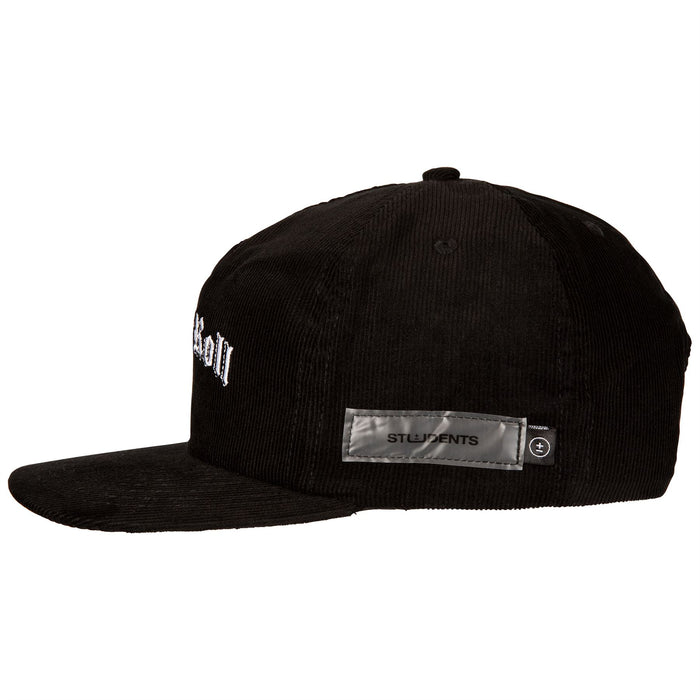 Students Golf Honor Roll Corduroy Snapback - BLACK - Sun Diego Boardshop