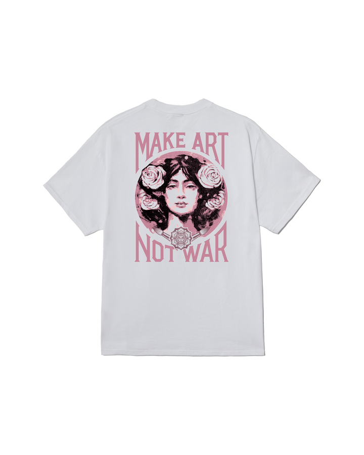 Obey Make Art Not War Classic T-Shirt - White - Sun Diego Boardshop
