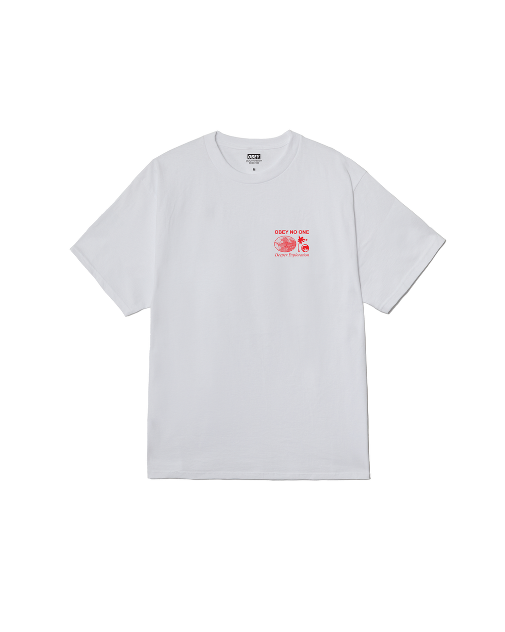 Obey Deeper Exploration Classic T-Shirt - White - Sun Diego Boardshop