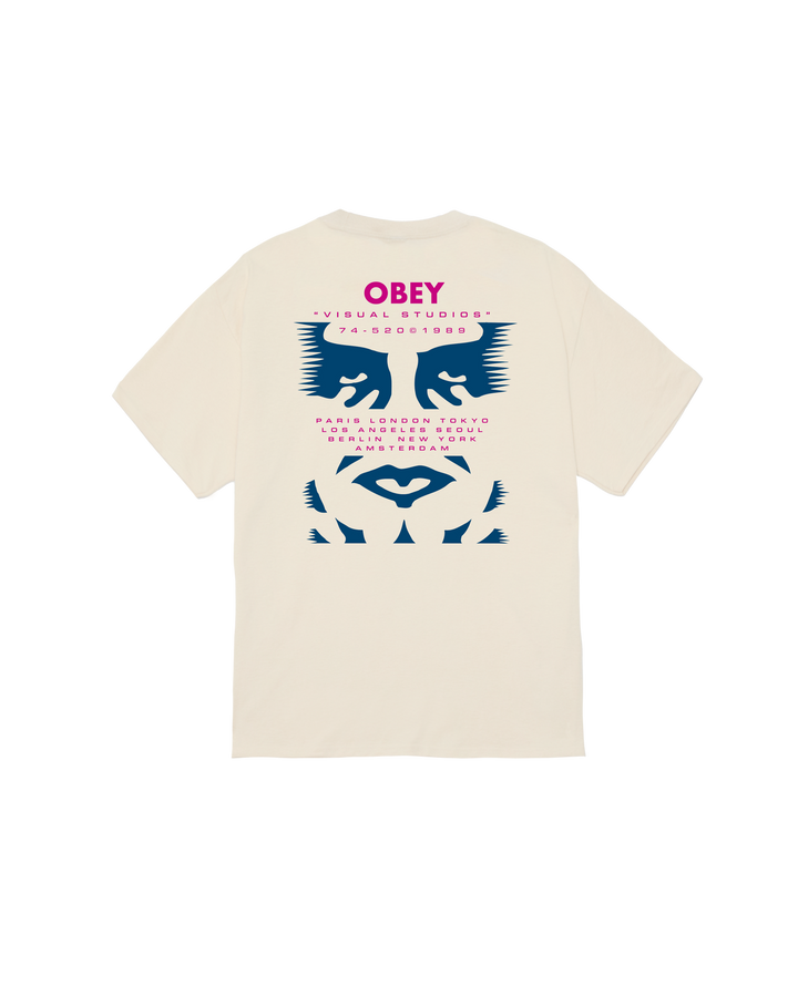 Obey Visual Studies Classic T-Shirt - Cream - Sun Diego Boardshop