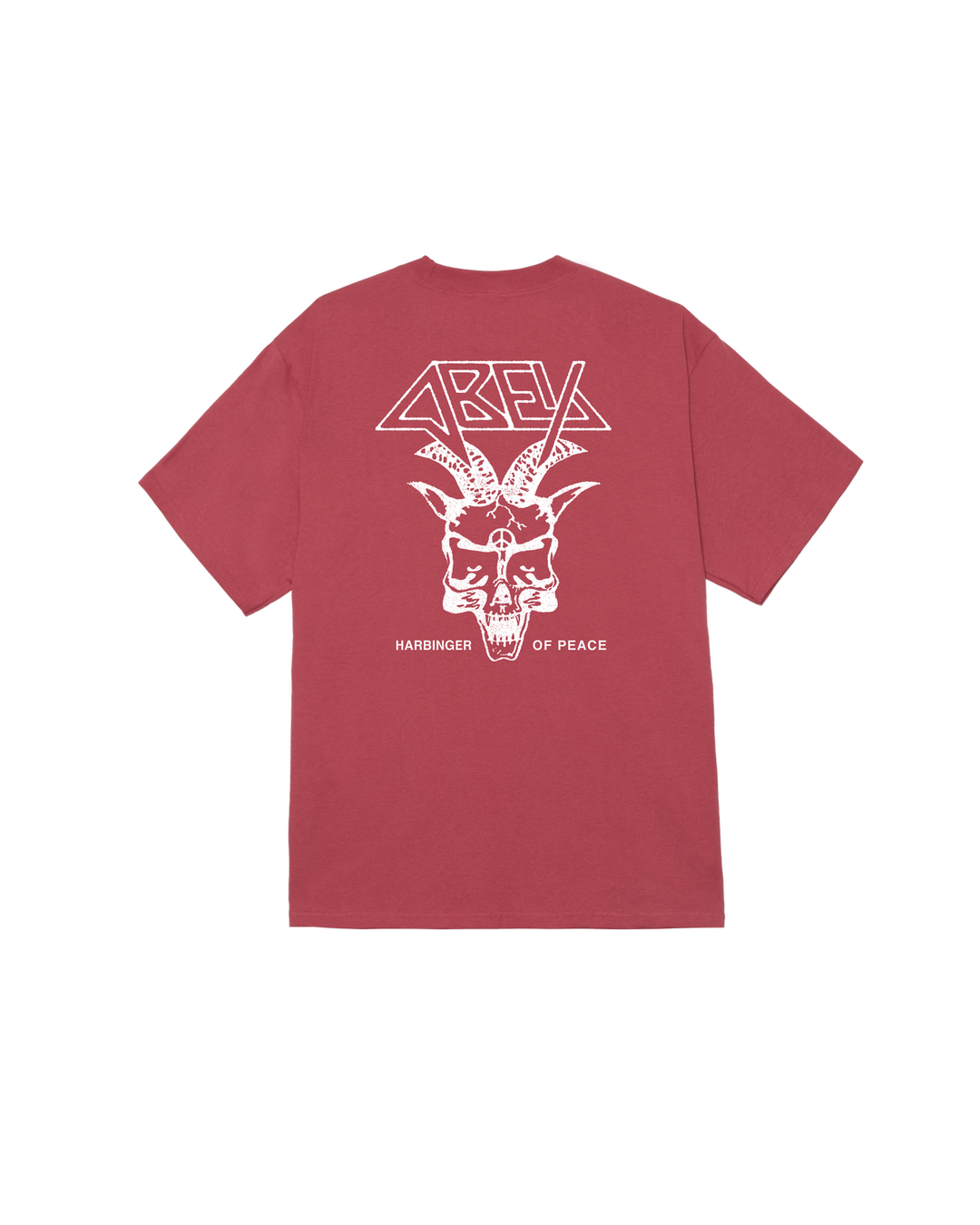 Obey Harbinger Of Peace Classic T-Shirt - Mineral Red - Sun Diego Boardshop