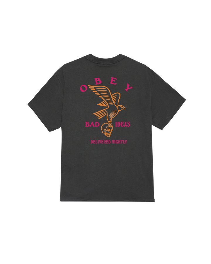 Obey Bad Ideas Eagle Classic T-Shirt - Vintage Black