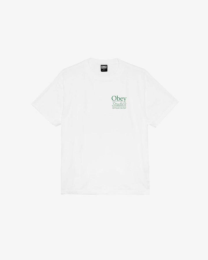 Obey OBEY STUDIOS HEAVYWEIGHT T-SHIRT - WHITE - Sun Diego Boardshop