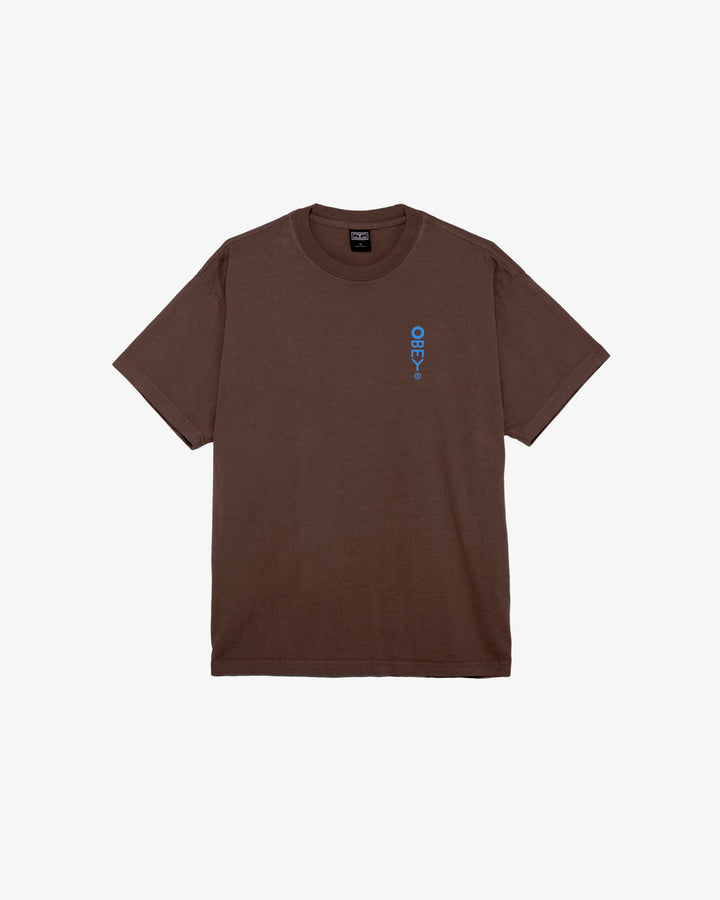 Obey DDDDESIGN HEAVYWEIGHT T-SHIRT - JAVA BROWN - Sun Diego Boardshop