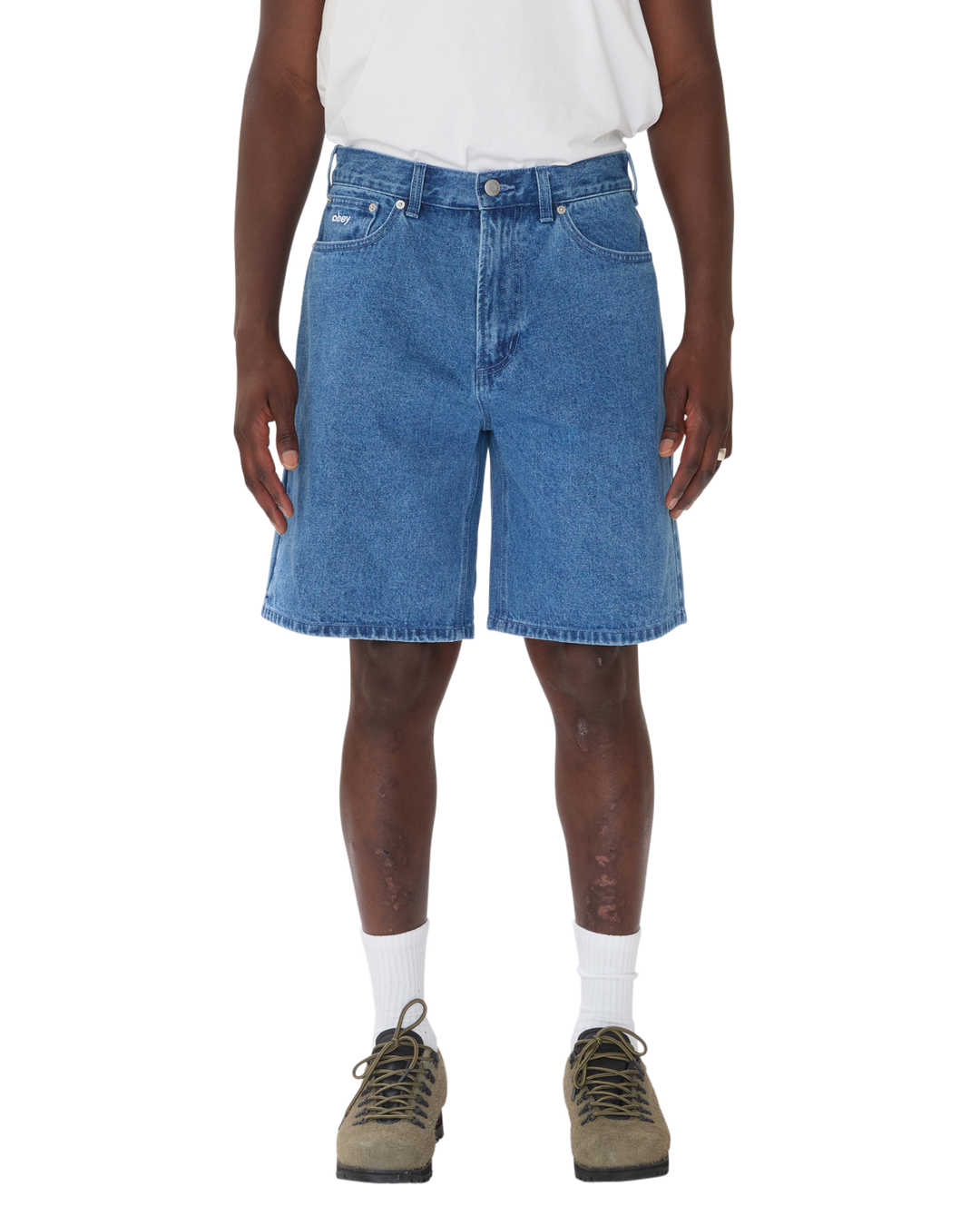 Obey Bigwig Denim Carpenter Short - Stonewash Indigo - Sun Diego Boardshop