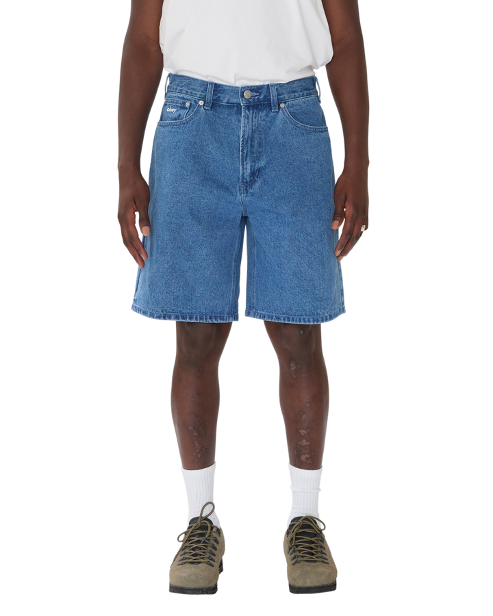 Obey Bigwig Denim Carpenter Short - Stonewash Indigo - Sun Diego Boardshop