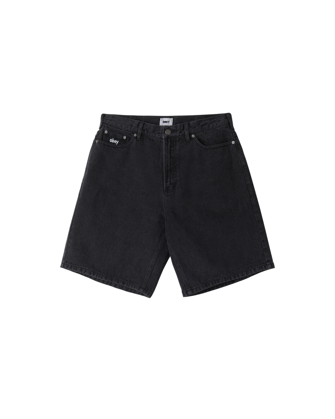 Obey Bigwig Baggy Denim Short - Faded Black - Sun Diego Boardshop