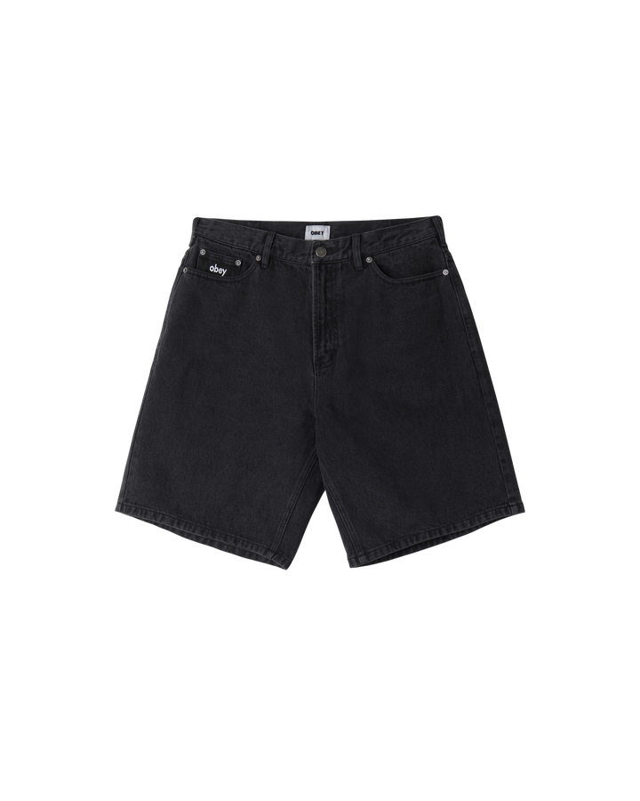 Obey Bigwig Baggy Denim Short - Faded Black - Sun Diego Boardshop