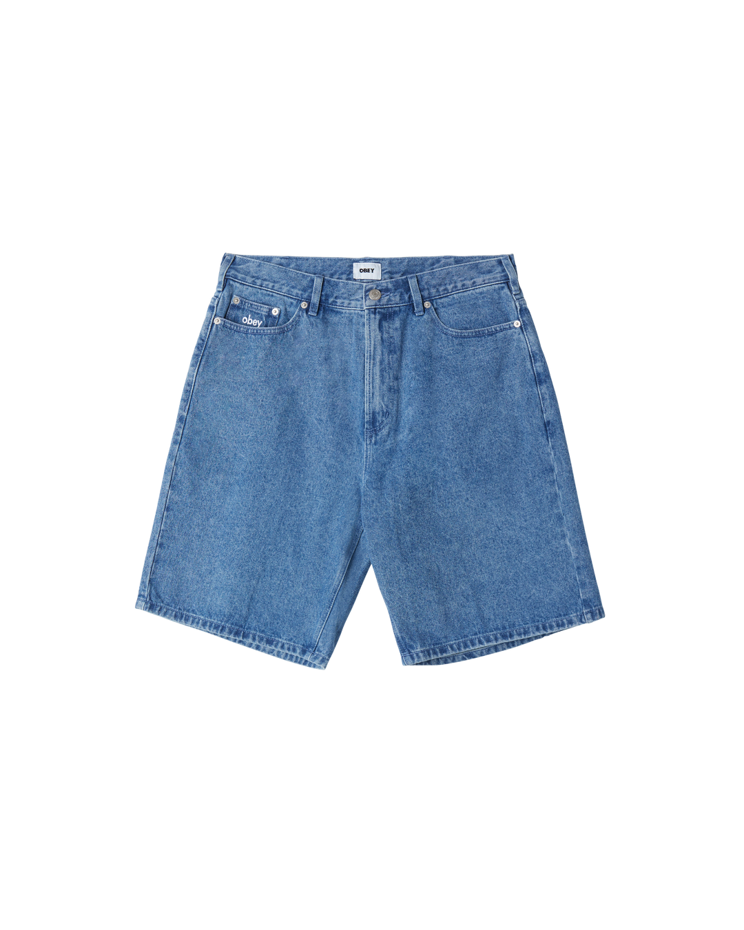Obey Bigwig Baggy Denim Short - Light Indigo - Sun Diego Boardshop