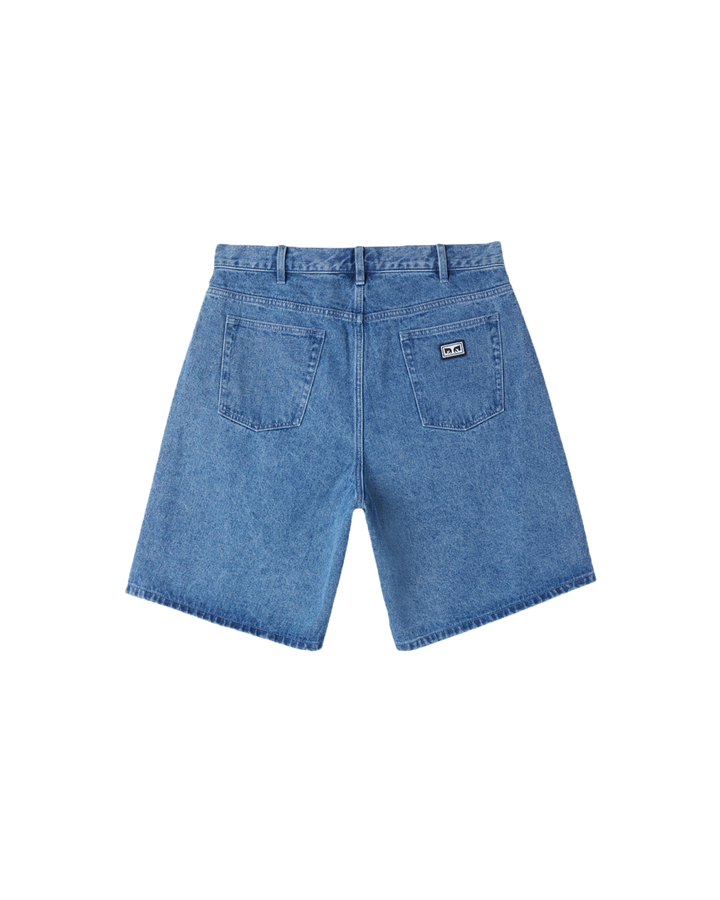 Obey Bigwig Baggy Denim Short - Light Indigo - Sun Diego Boardshop