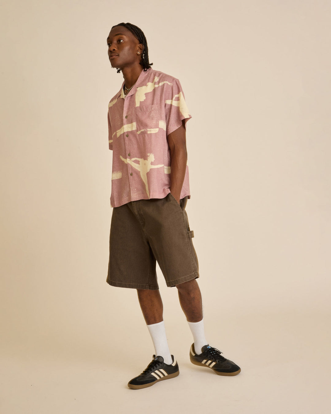 Obey Jacques Short Sleeve Shirt - Mauve Multi - Sun Diego Boardshop