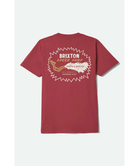 Brixton Mavis T-Shirt - Robust Red Worn Wash - Sun Diego Boardshop